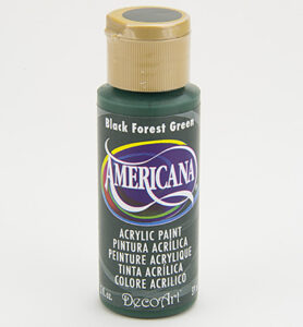 Americana Acrylics 59ml, Black Forest Green