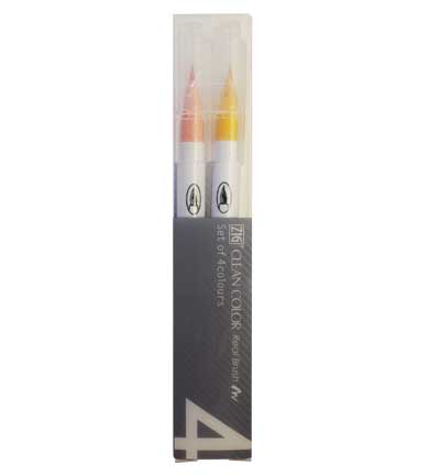 Clean Color Real Brush 4 Pcs Set Pale Colours