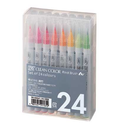 Clean Color Real Brush 24 Pcs Set